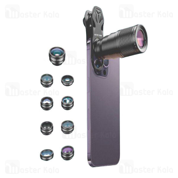 کیت لنز کیلیپسی موبایل گرین لاین Green Lion 9 in 1 Lens Kit Telephoto